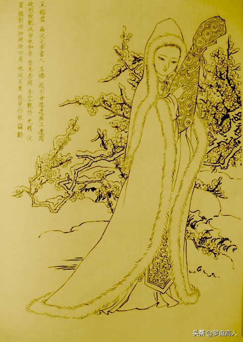 古代美女图(贺岁书画欣赏：古代小说与传说的仕女画像)