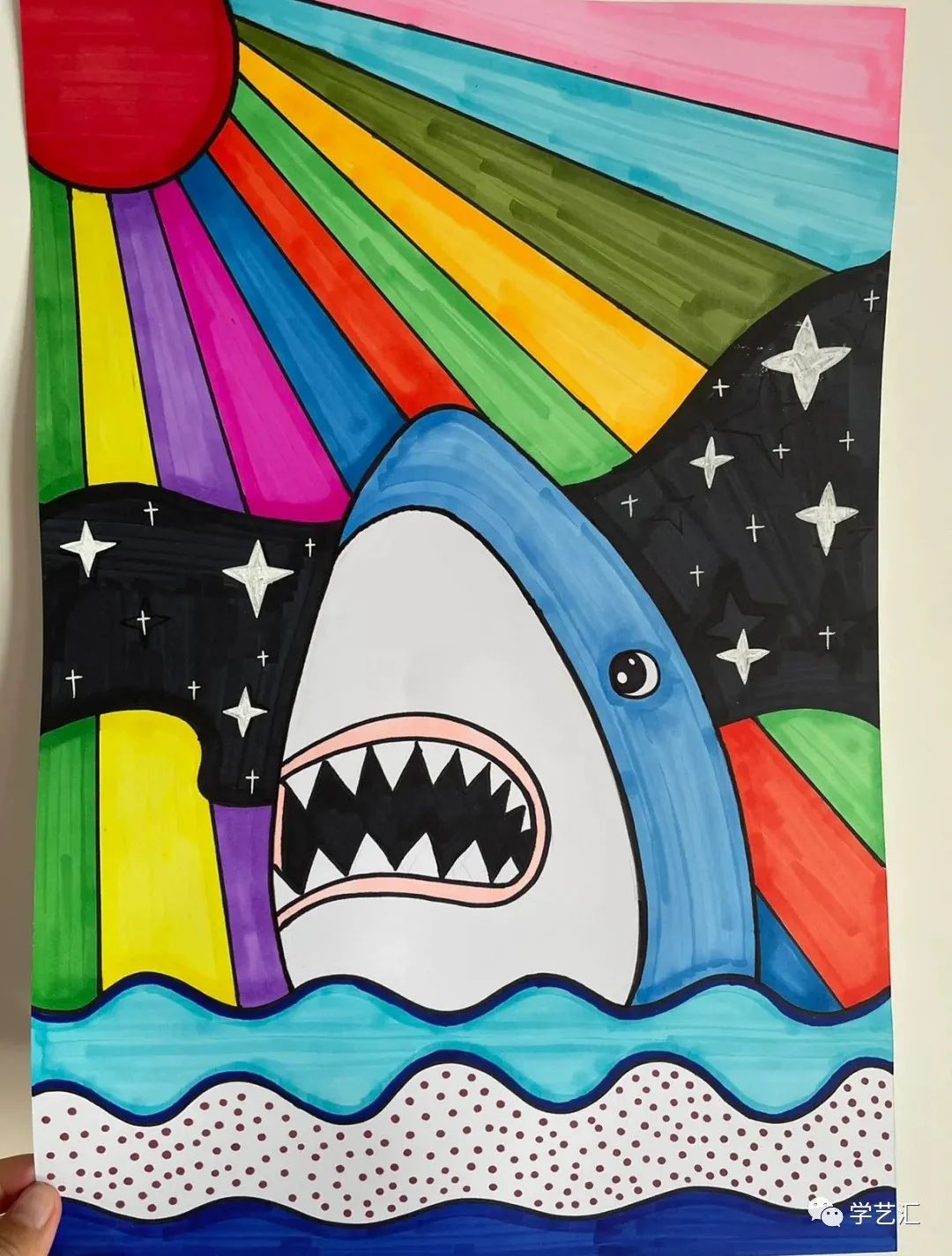 儿童画创作必备素材——42张儿童画，配色漂亮，造型简单