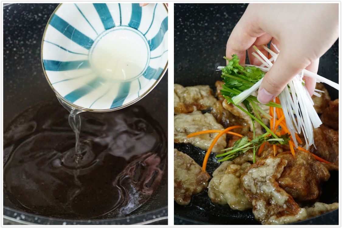 東北大哥指點的鍋包肉，外酥里嫩，果然味道不錯，孩子吃上癮了