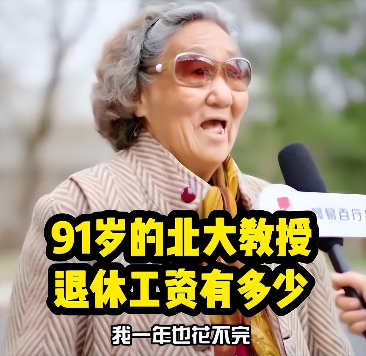 “一个月工资一年花不完”?91岁北大教授自曝退休金，网友酸了