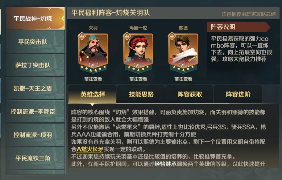 同进度繁荣度和领主评分如何比别人高 高性价比冲分攻略
