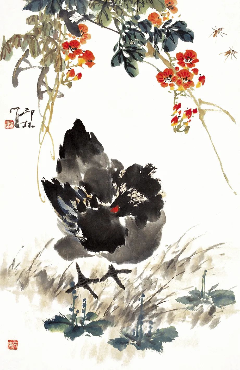 萧朗笔下的鸡:雄鸡赳赳,母鸡柔柔