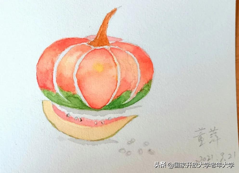 在校园·良作 | 水彩让我们的青春重新绽放——水彩画初级班学员作品