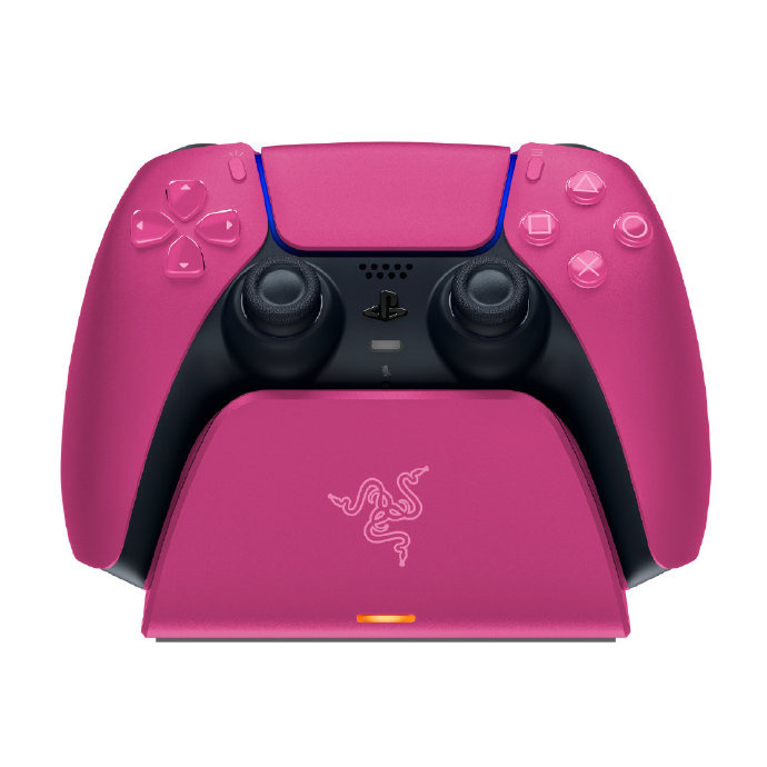 雷蛇发布 PS5 手柄专用雷蛇快充底座 蓝、紫、粉配色