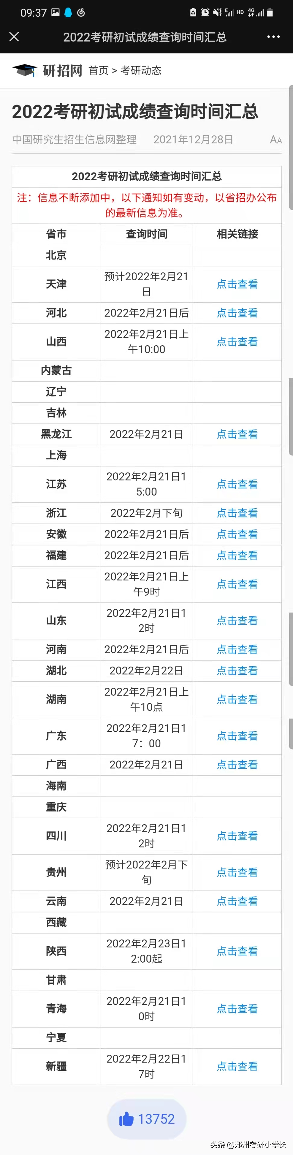 考研查分方式汇总：3种方式，速度查分