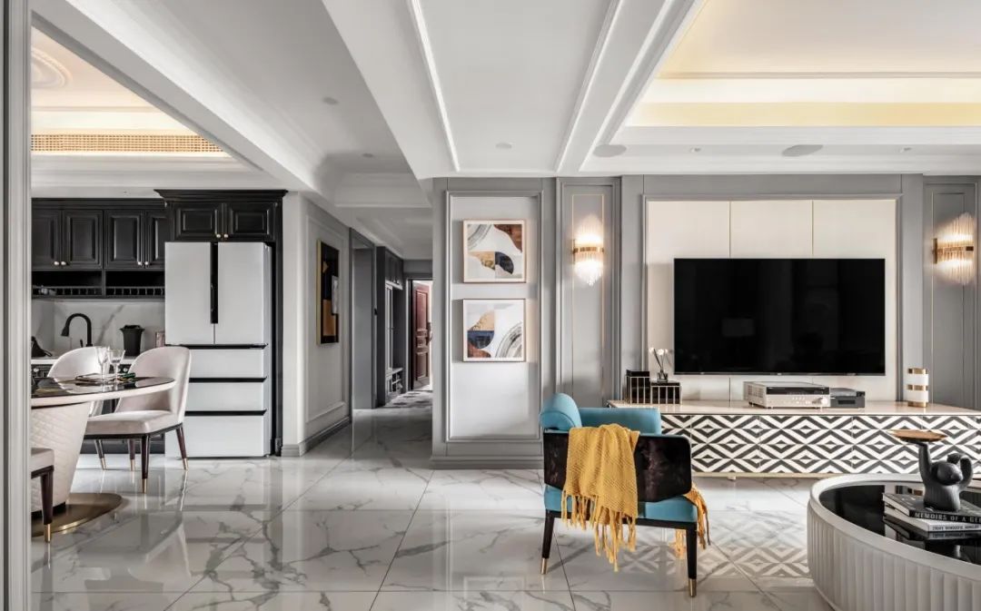 黄石装修三室两厅美式风格，演绎优雅舒适的高级品质