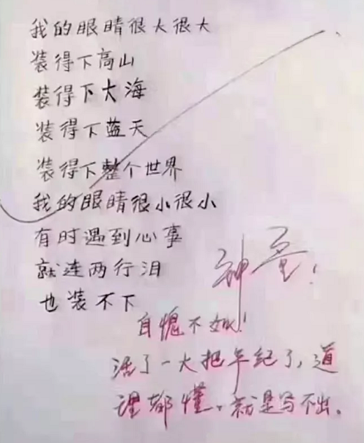 小学生作文爆红网络，气坏家长，笑坏老师，网友：是个人才