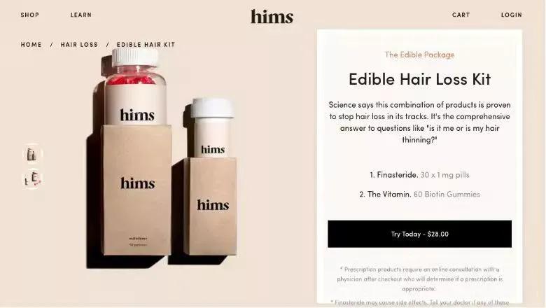 男性“羞羞”服务的品牌——Hims，如何做到3年估值16亿美金？