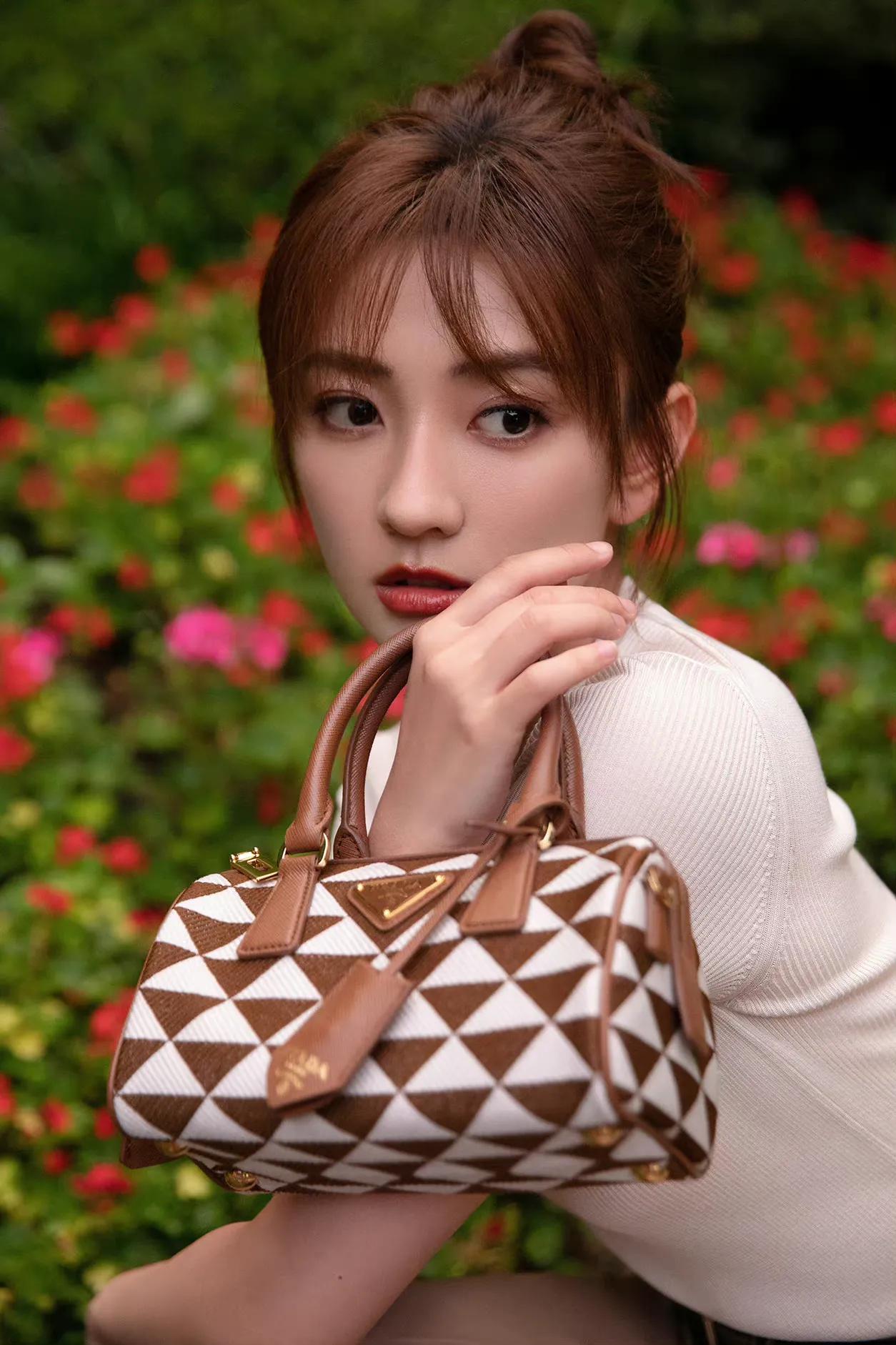 梁洁蜜茶棕发色