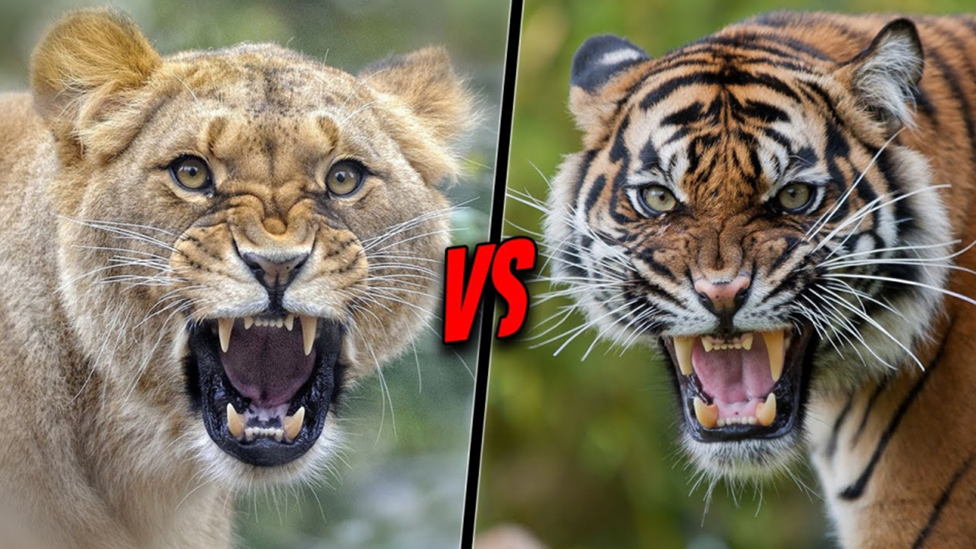母老虎vs母狮子,谁才是真正的动物界女王?