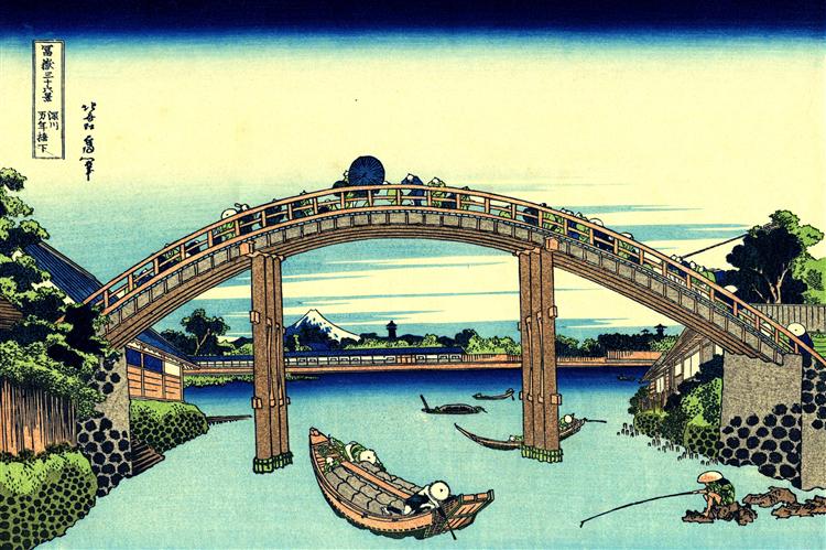 日本江户时代后期浮世绘画家葛饰北斋