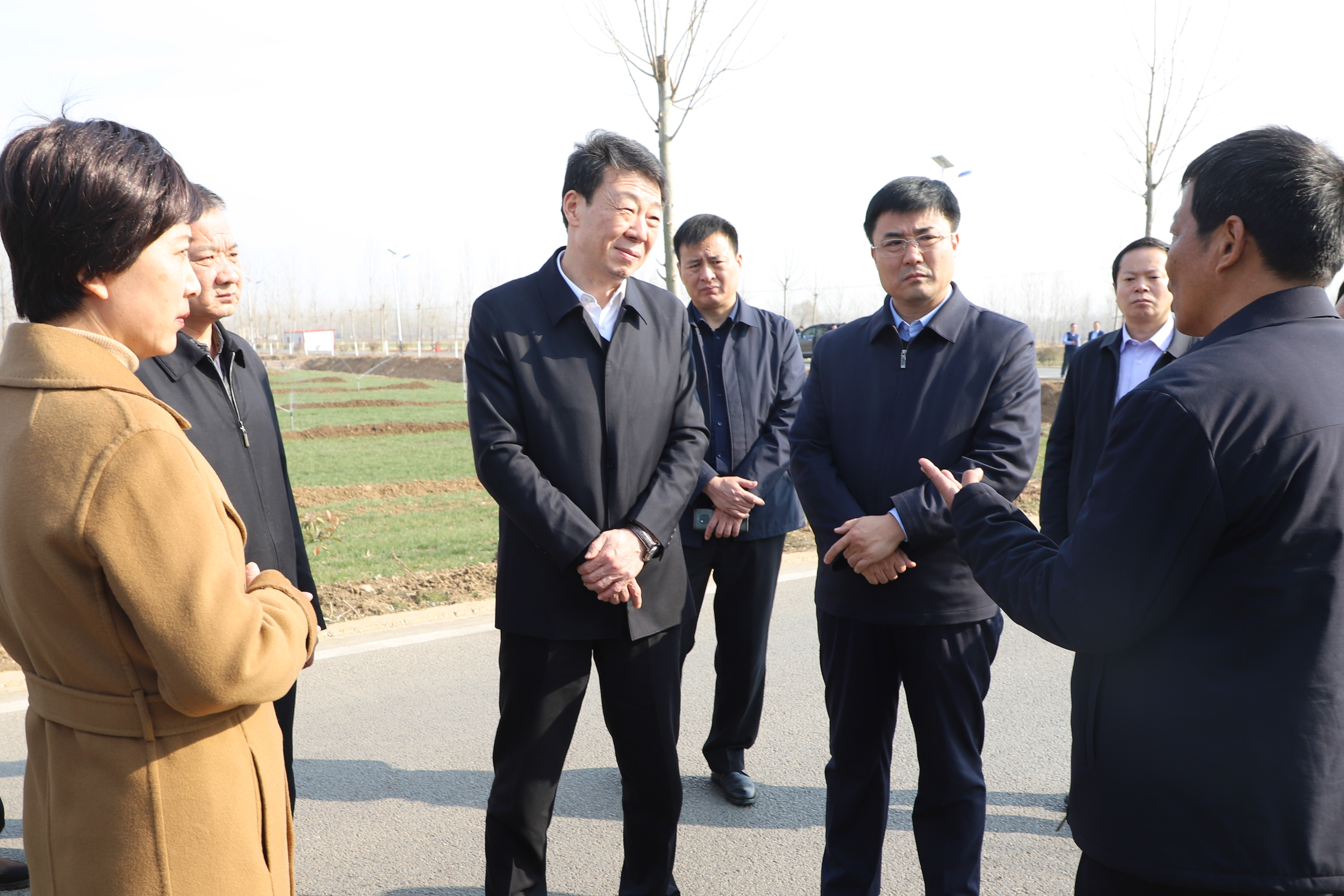 任刚到郯城兰陵调研春季农业生产工作