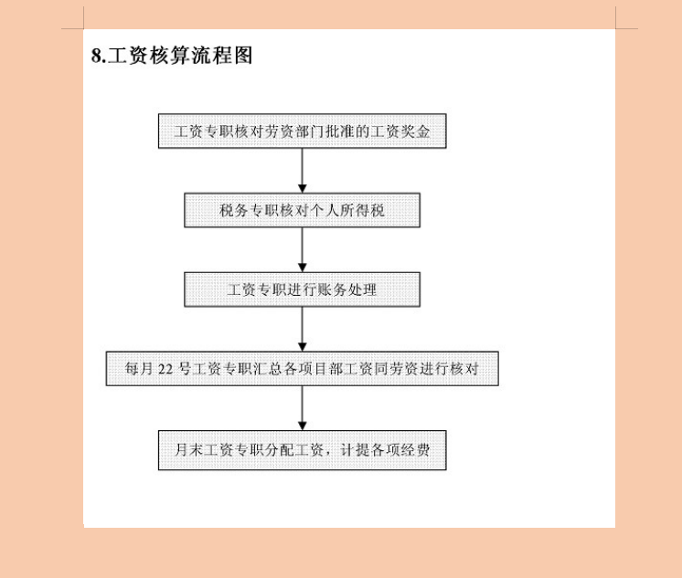 花了整整5个小时，终于把财务工作的20个流程图做了出来，真实用