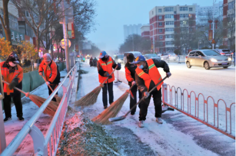 张家口桥西区扫雪清道保安全