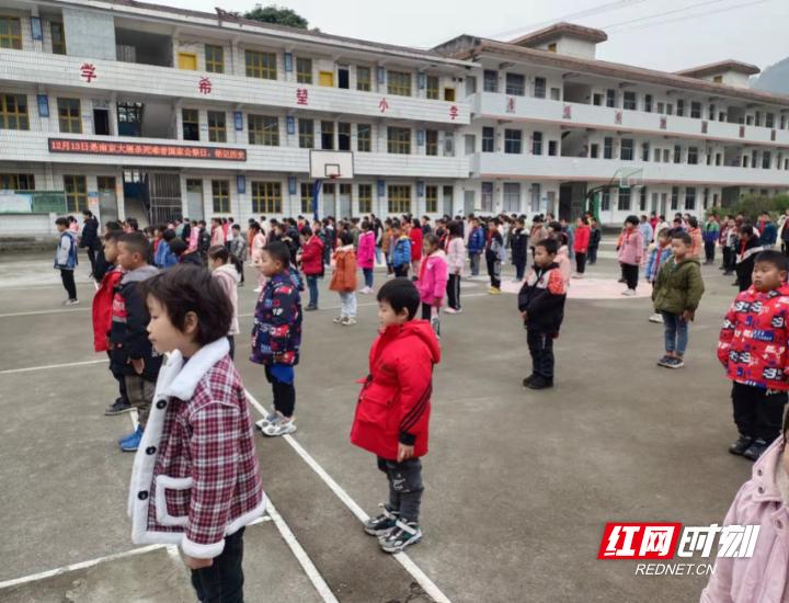 桑植县谷罗山小学举行国家公祭日纪念活动(图1)