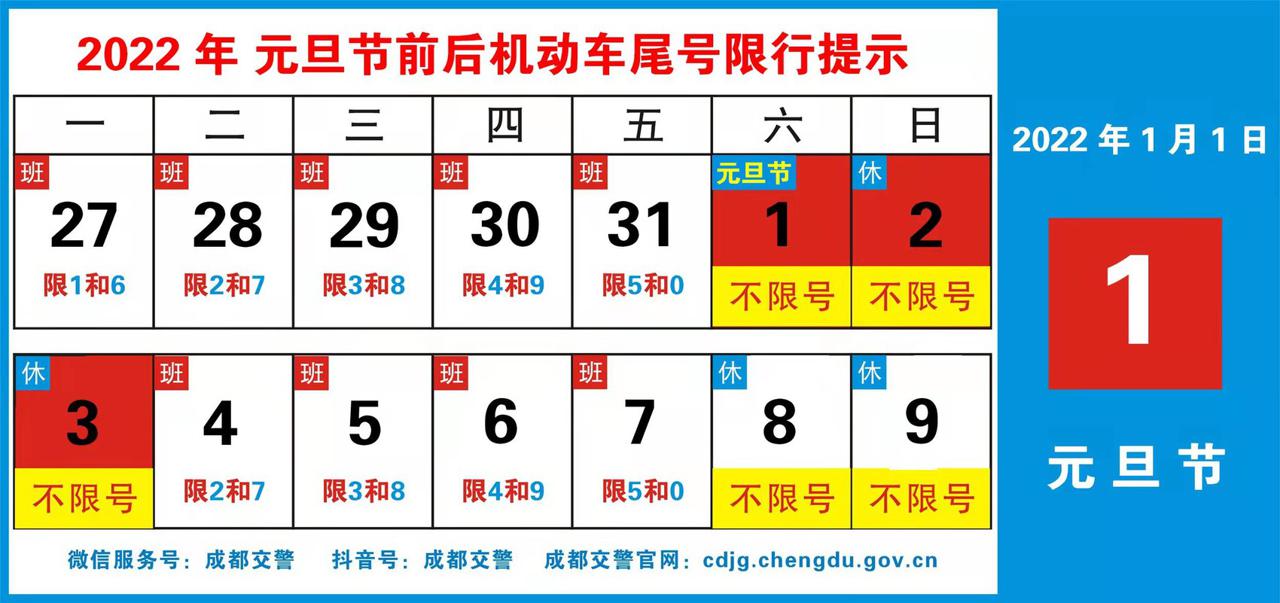 成都限行时间新规2022年12月,成都限行时间新规2022年12月几点到几点