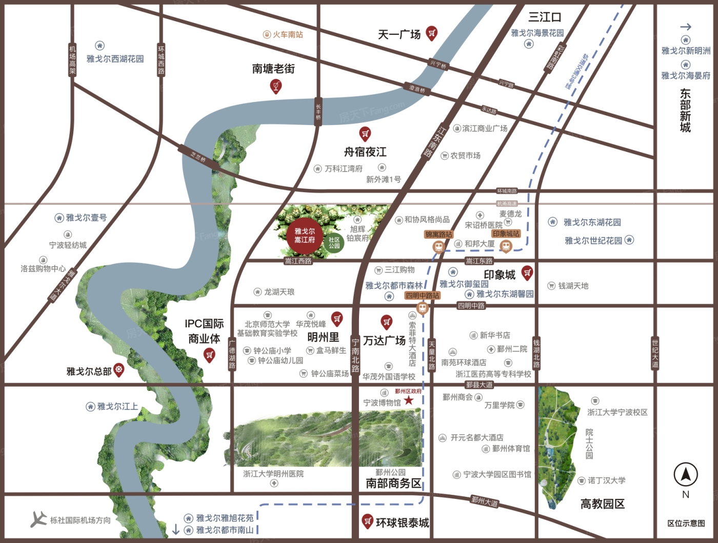宁波美的装修雅戈尔嵩江府案例展示