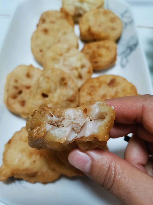 炸藕盒的做法（跟饭店大厨学的炸藕盒的做法）