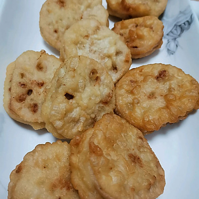 炸藕盒的做法（跟饭店大厨学的炸藕盒的做法）
