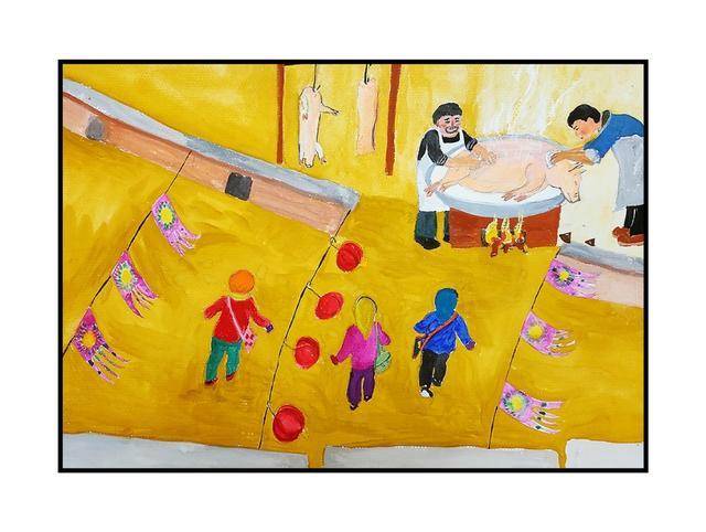 儿时的猪蹄灯猪蹄儿灯的样子