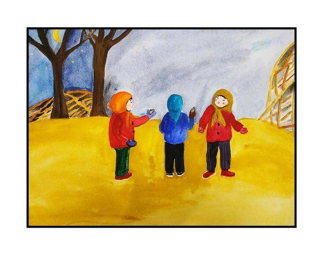 儿时的猪蹄灯猪蹄儿灯的样子