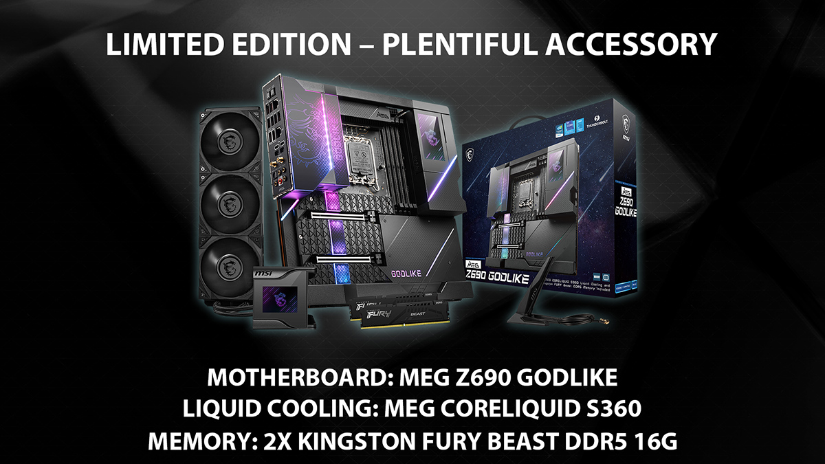 微星正式发布MEG Z690 GODLIKE，限量套装售价2099美元