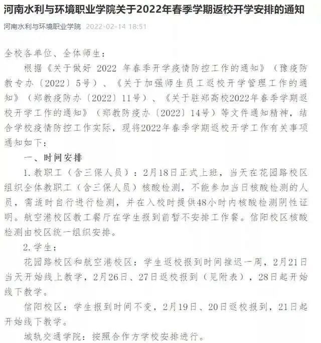 全国这些高校，开学时间来了