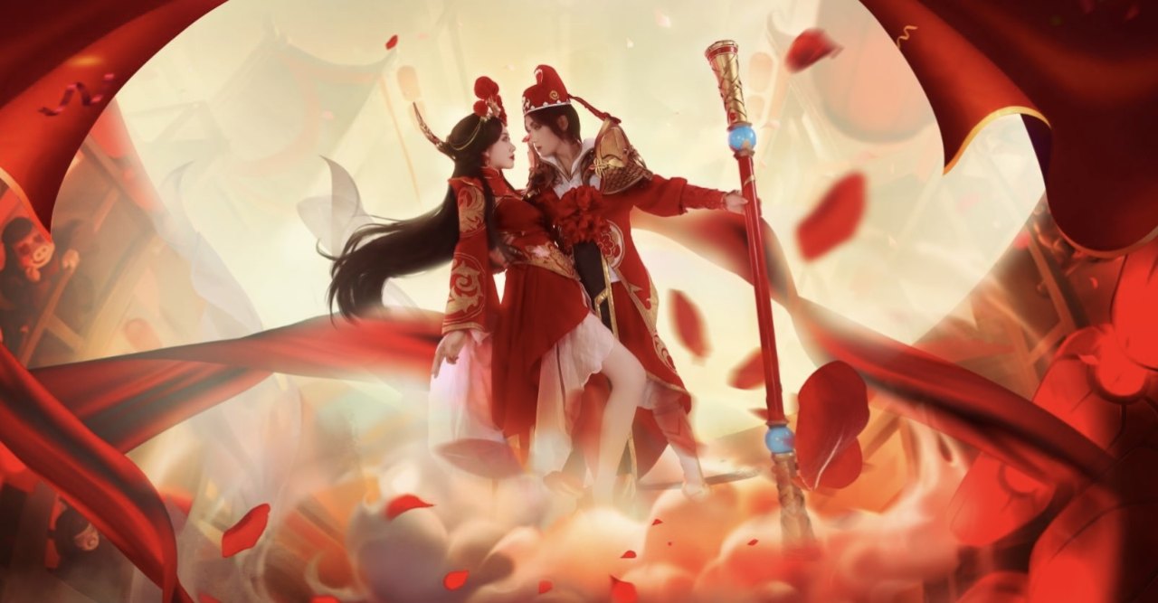 王者荣耀大圣娶亲一生所爱cp cosplay