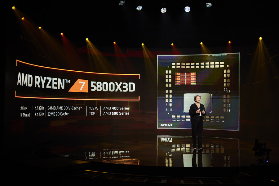 AMD锐龙7 5800X3D游戏性能公布，12代酷睿压力大