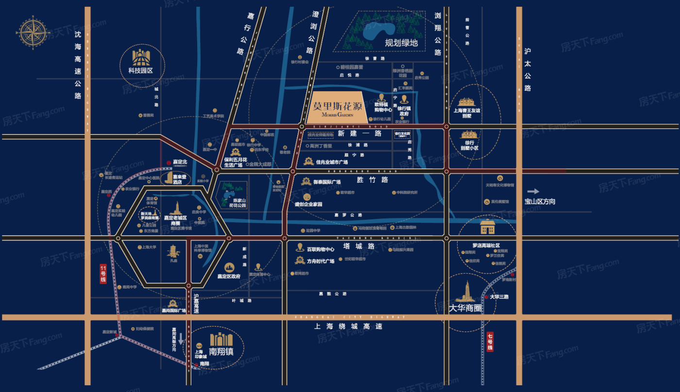 嘉定莫里斯花源 VS 嘉宝新力梦之晴华庭，哪个更宜居？