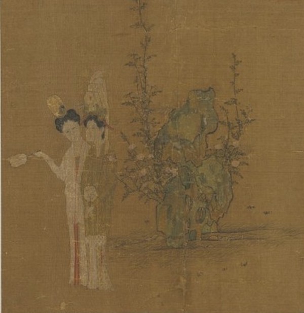 故宫藏画里的“她”：或乘鸾，或理妆，或听阮，或奏乐
