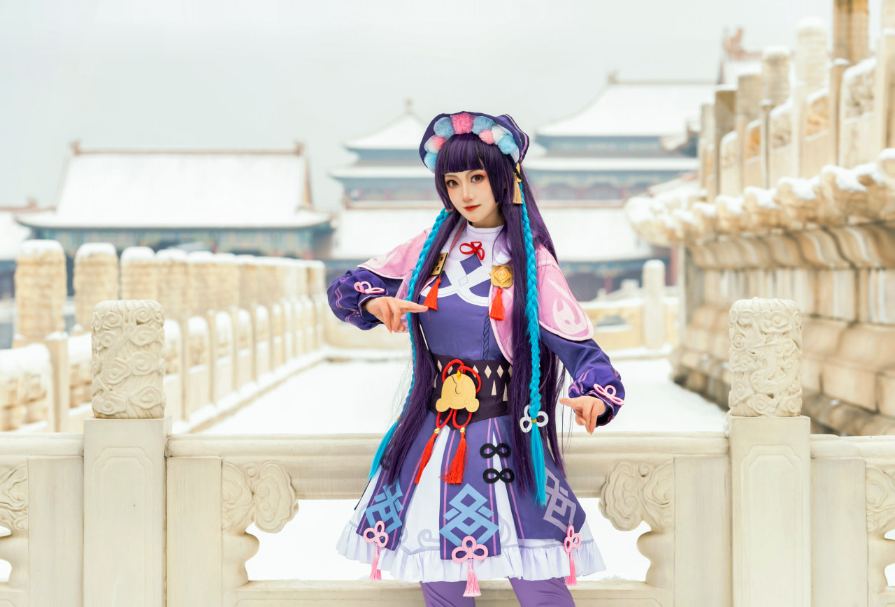 故宫里的原神Cosplay集图云堇@梁月曦Luna-哪边嗨