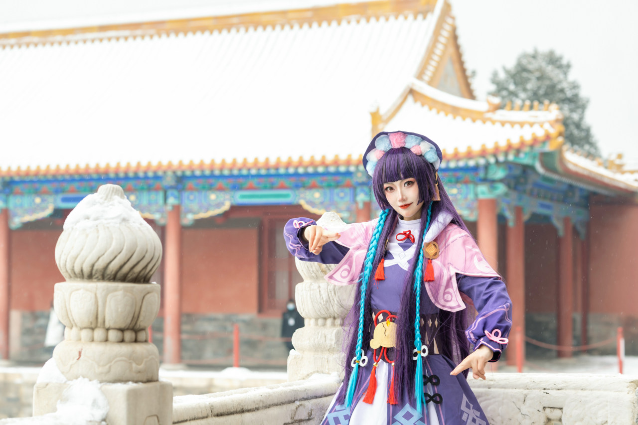 故宫里的原神Cosplay集图云堇@梁月曦Luna-哪边嗨