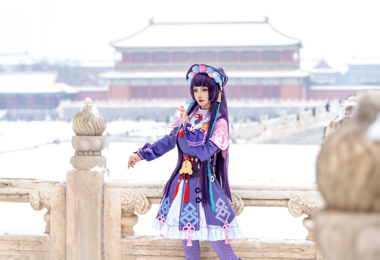 故宫里的原神Cosplay集图云堇@梁月曦Luna-哪边嗨