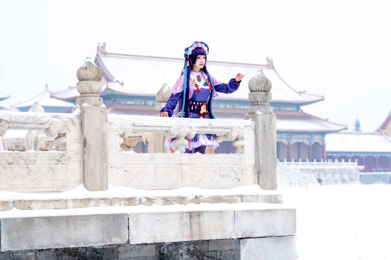 故宫里的原神Cosplay集图云堇@梁月曦Luna-哪边嗨