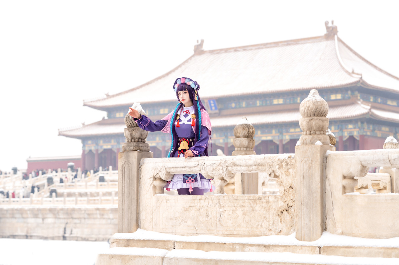 故宫里的原神Cosplay集图云堇@梁月曦Luna-哪边嗨