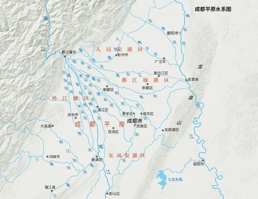 這就是著名的成都平原且有