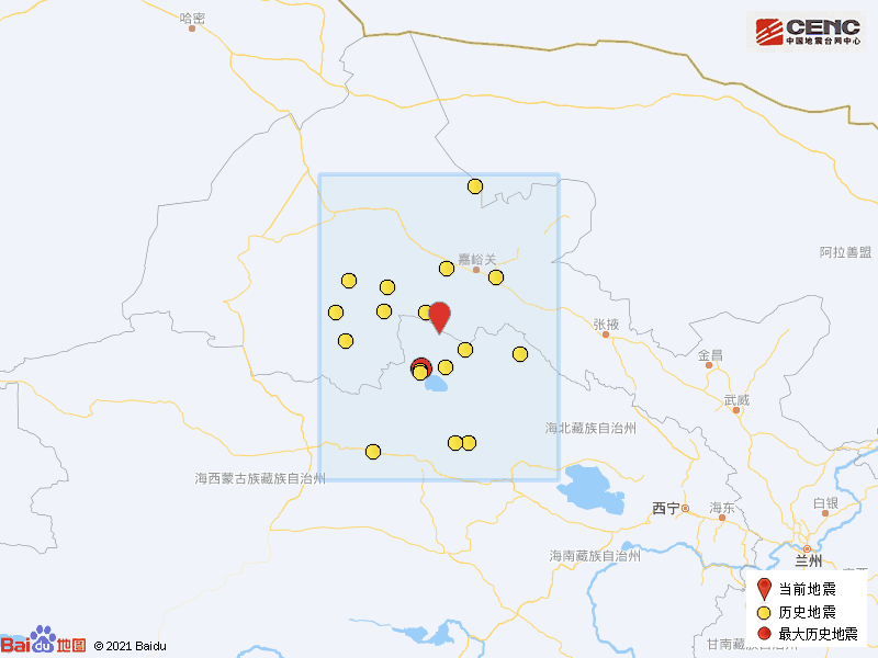 甘肃地震地图(甘肃张掖市肃南县发生5.1级地震)