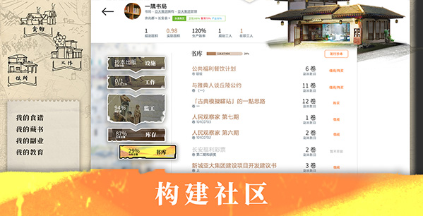 经营类网页游戏(模拟经营游戏《古典社会模拟：崛起》steam页面上线 支持中文)