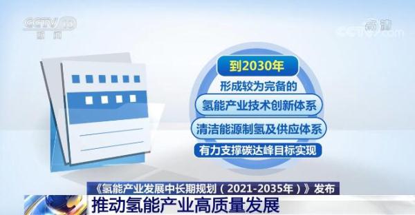 《氢能产业发展中长期规划(2021-2035年)》发布 推动氢能产业高质量发展