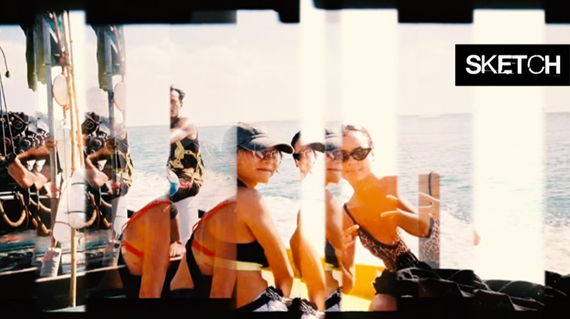 三个中国女孩泰国幻想漂流