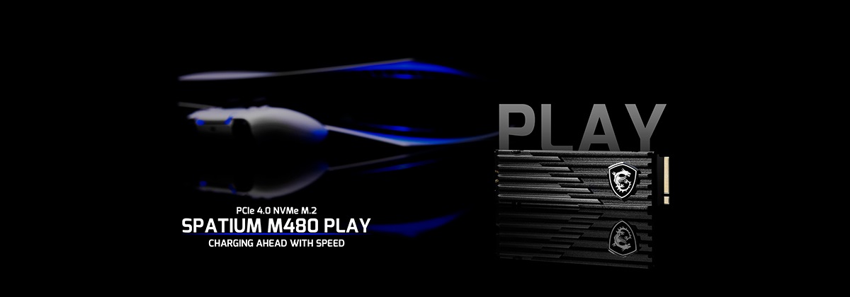 微星推出SPATIUM M480 PCIe 4.0 NVMe M.2 PLAY，适用于PlayStation 5