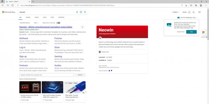 微软为Bing推出的广告定向出现在Edge/Chrome浏览器上