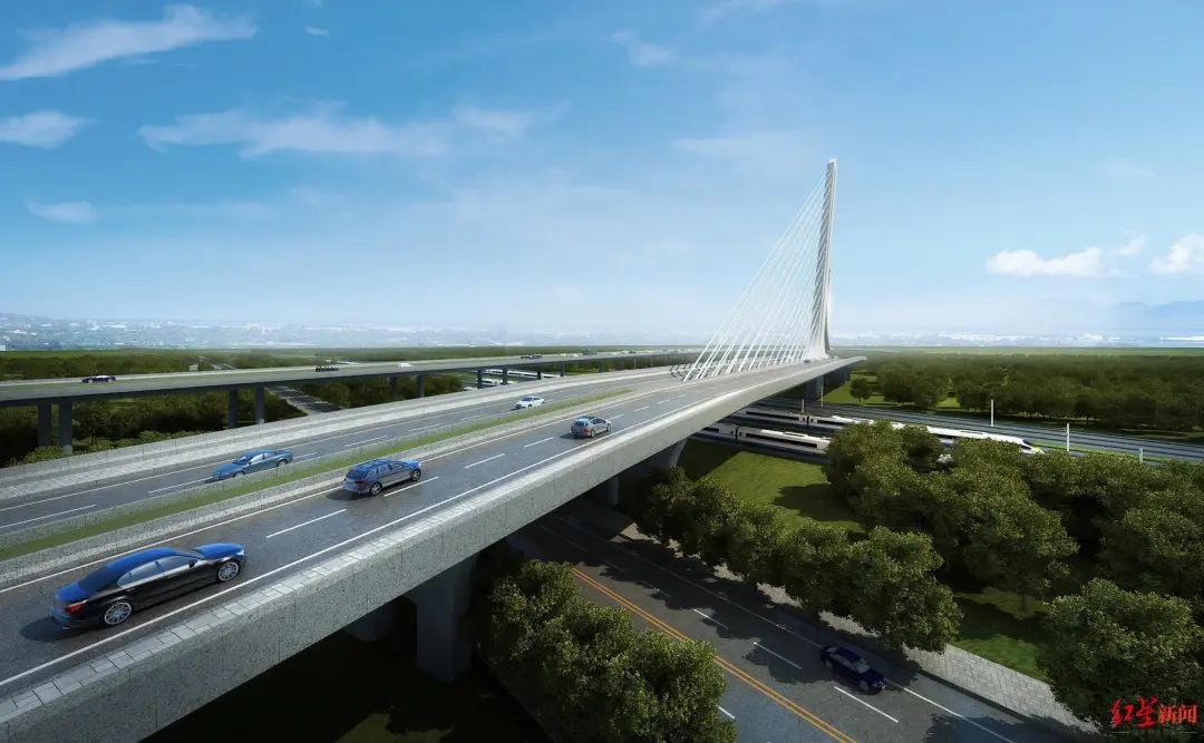 杉板桥路二环至中环段本月底完工，全线明年底建成！