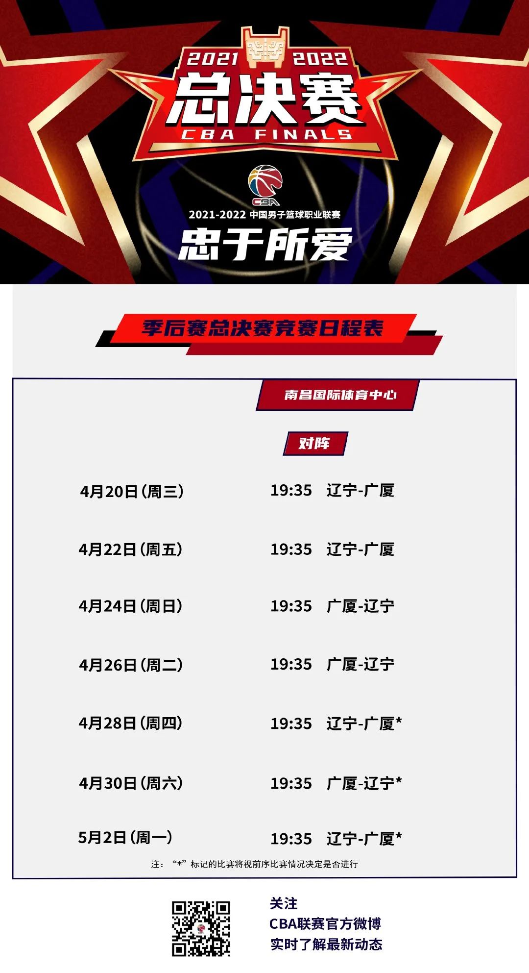 cba今年总决赛在哪里打(CBA总决赛赛程出炉：4月20日开战 最晚5月2日结束)