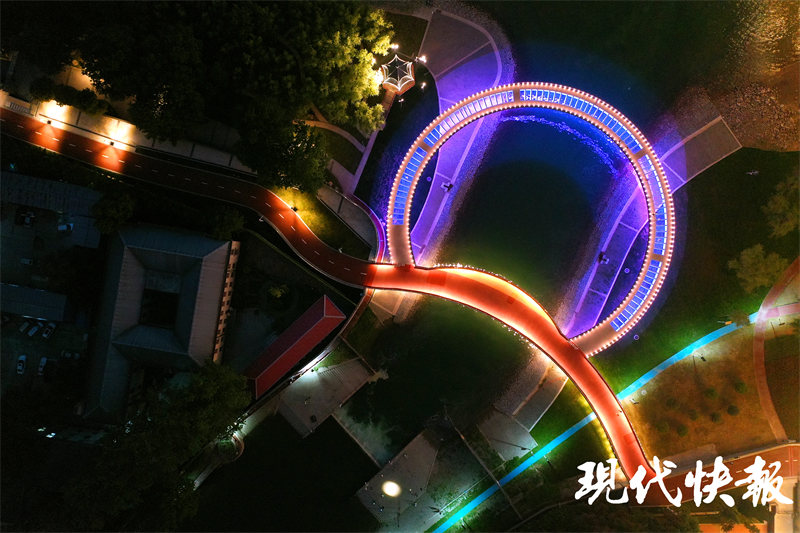 上新网红打卡点！南京长江大桥边亲水圆环景观桥即将开放