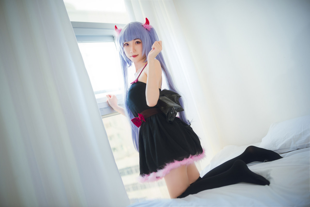 《NEW GAME!》凉风青叶小恶魔cosplay