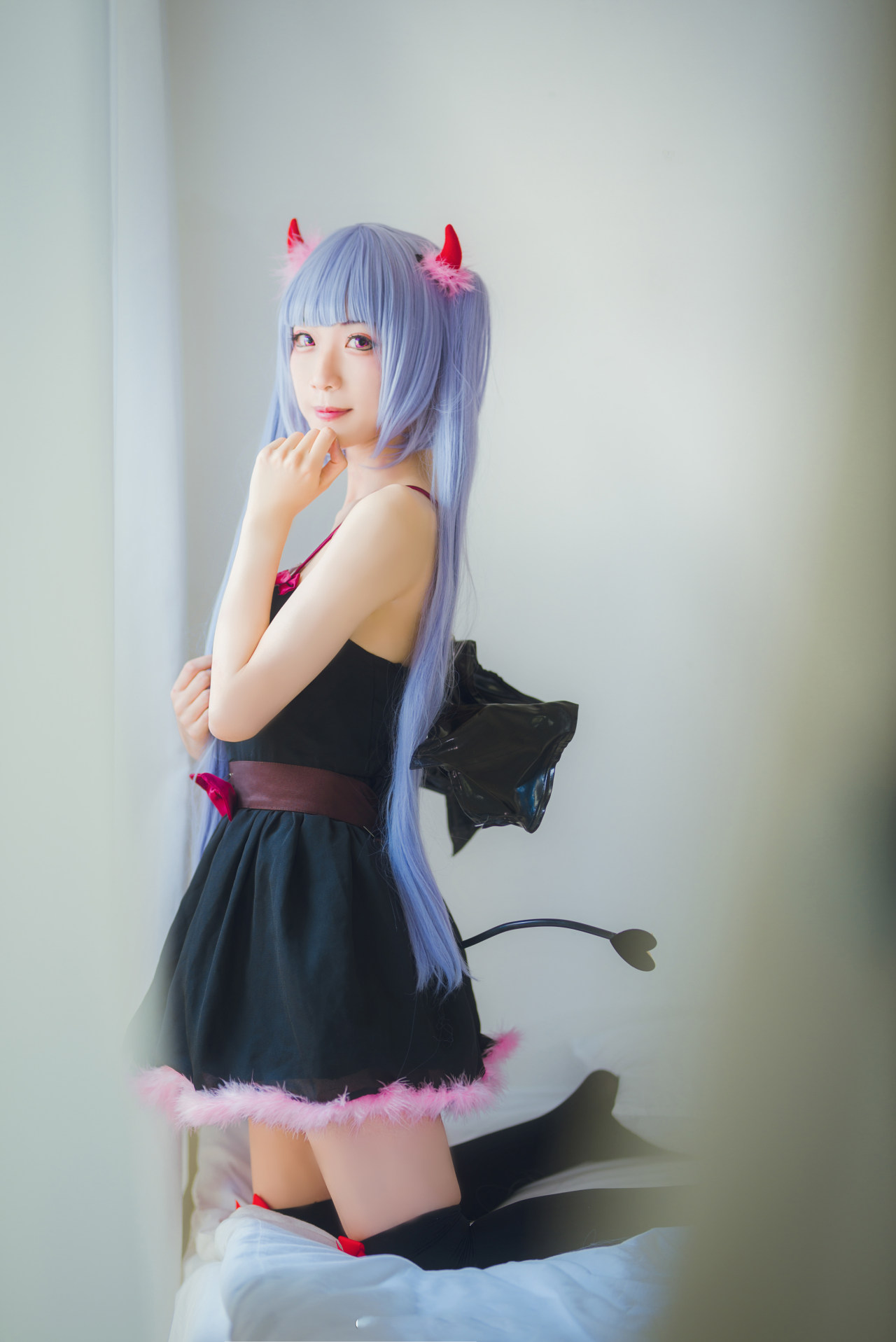 《NEW GAME!》凉风青叶小恶魔cosplay