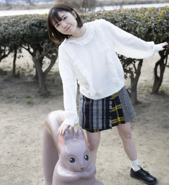 清新笑容很动人！气质空灵偶像少女船井美玖美照赏