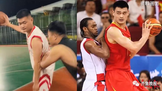 为什么姚明在nba视频(视频火了！“姚明”在山东一篮球场打球 网友：麦迪看了得揉眼)